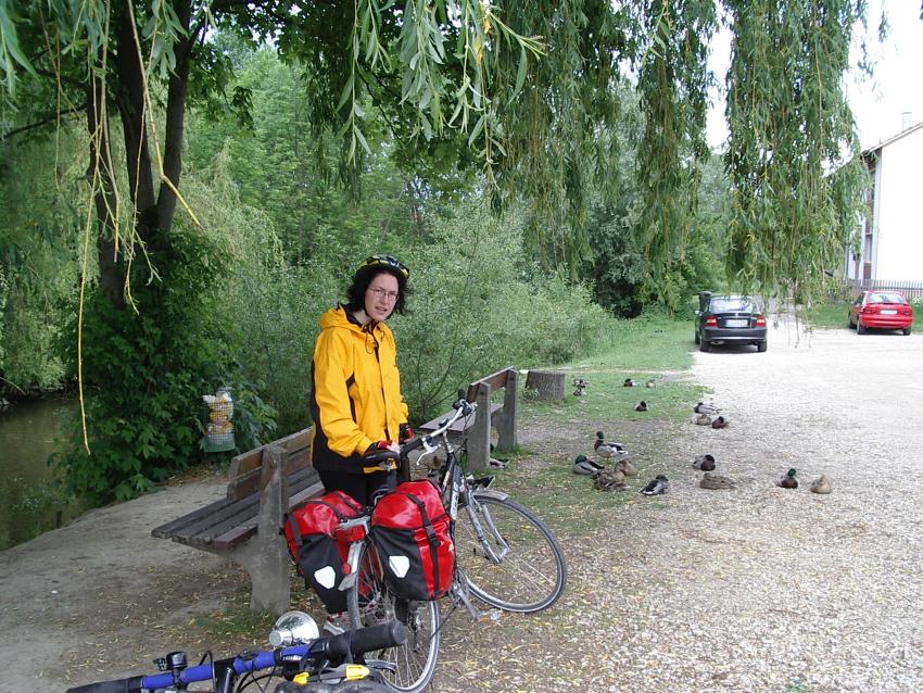 In Pförring laden die Enten zum Päuschen...