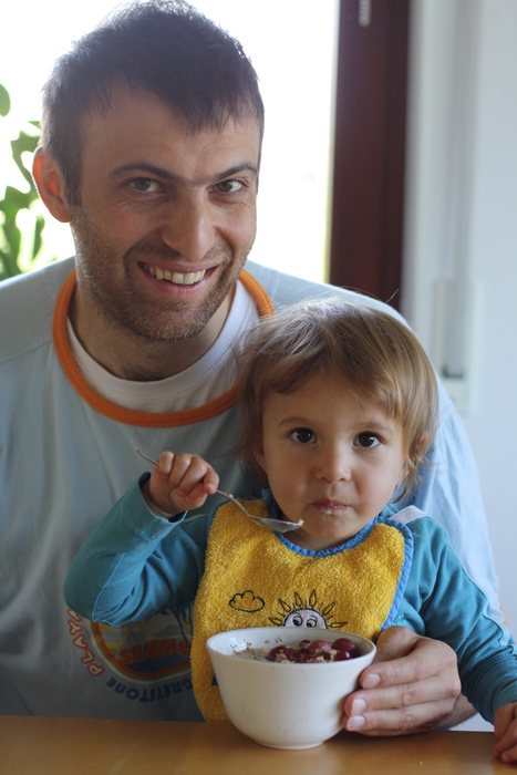 Frisches M&uuml;sli mit Papa