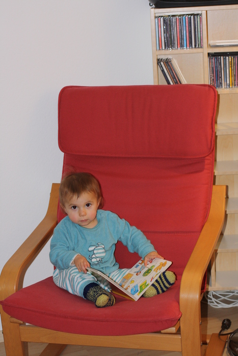 Im Lesesessel...