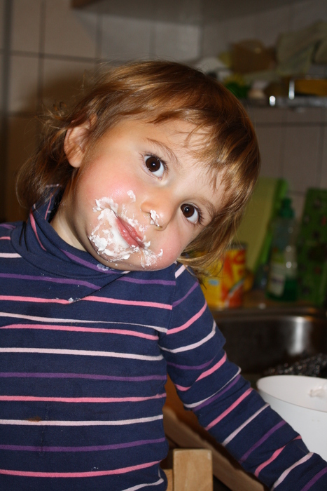 ...beim Backen...