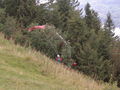 Gleitschirmflieger im Pech auf der Rigi