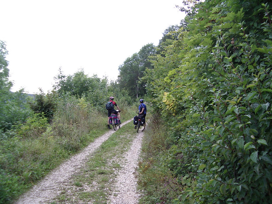 Kurt und Hans flott vorneweg am Aufstieg nach Irnd...