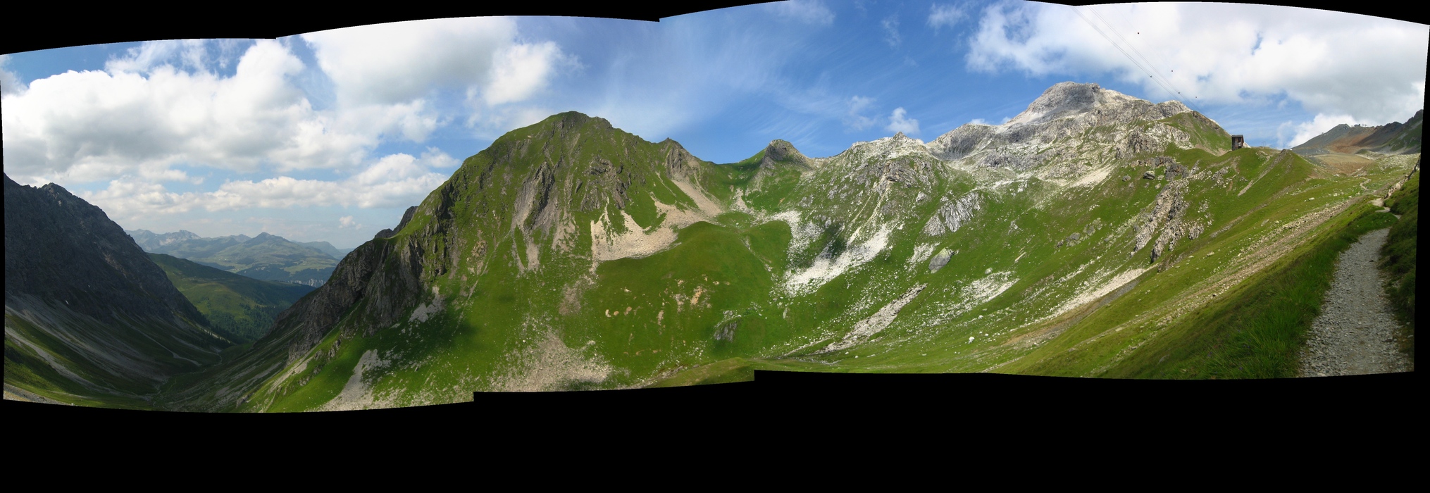 Tolles Panorama mit Blick ins Haupter Tälli