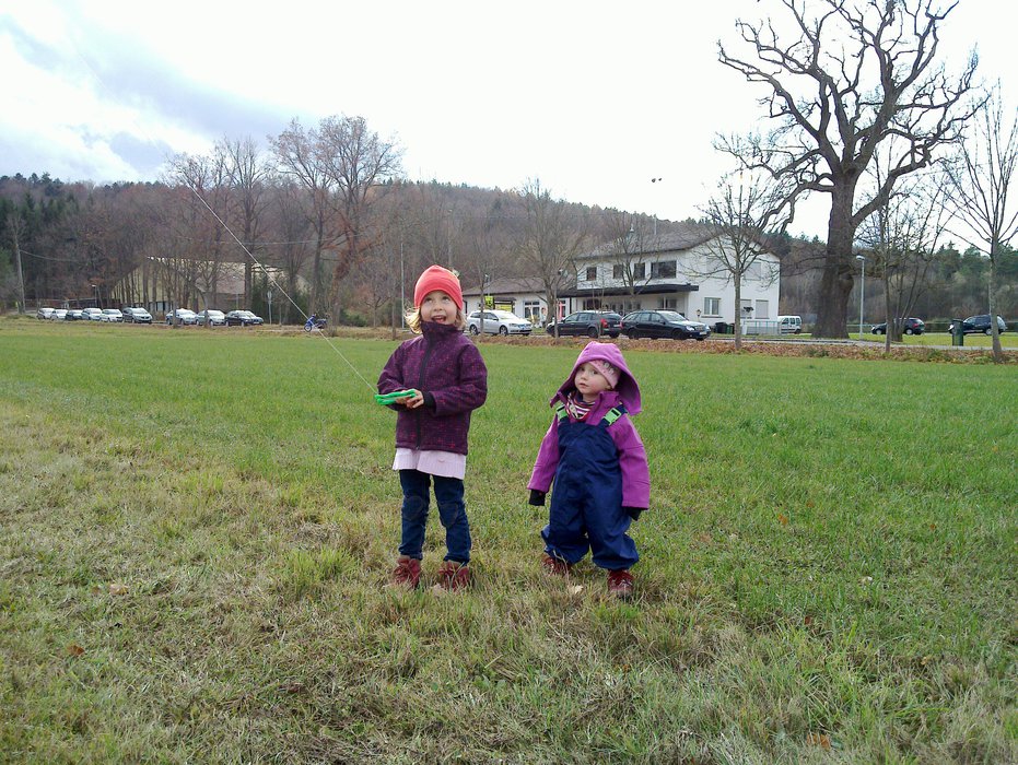 Beim Drachensteigen