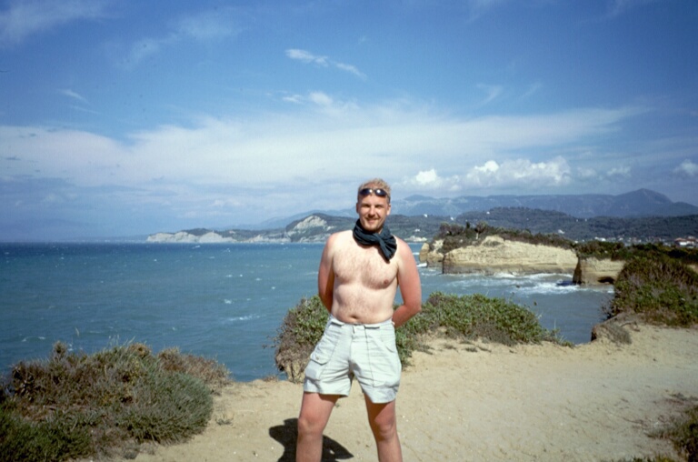 Artur at the north coast of Corfu