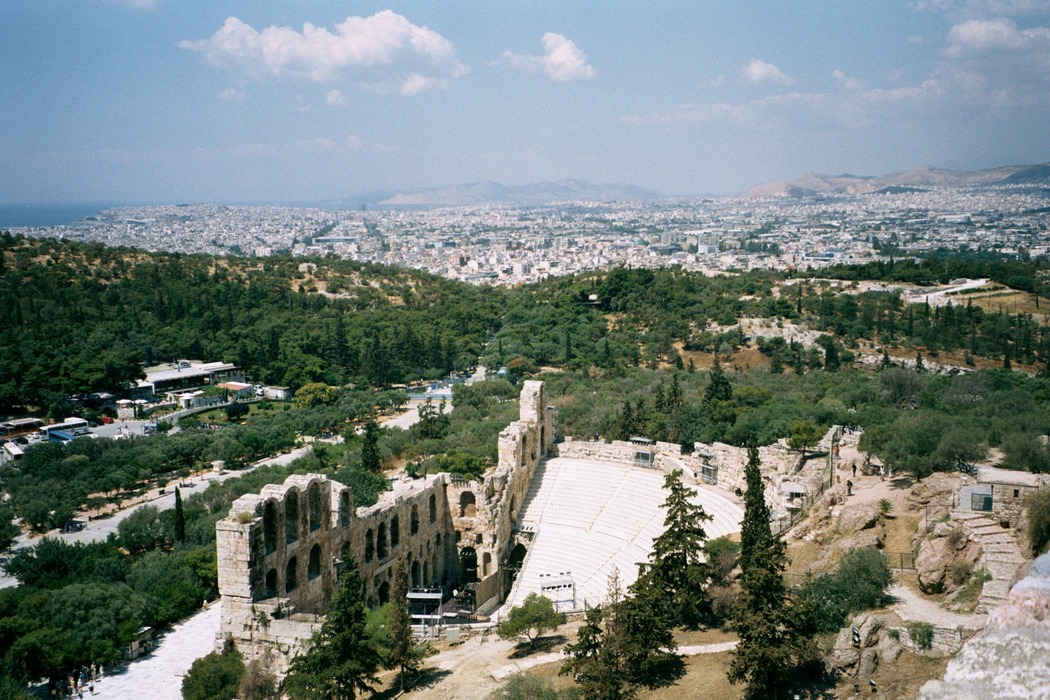 Theater bei der Akropolis vor Athen