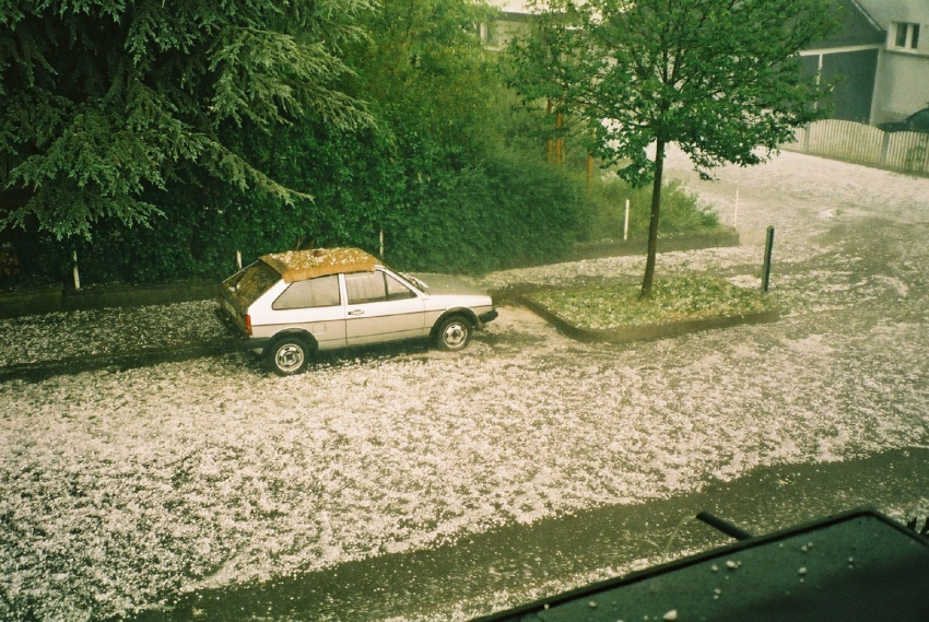 ....ein bischen Hagel macht da fast gar nichts aus...