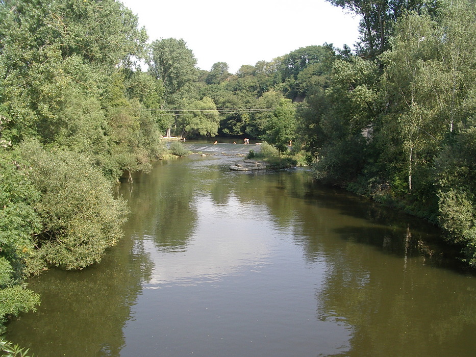 Naturbad in der Jagst bei Heuchlingen...