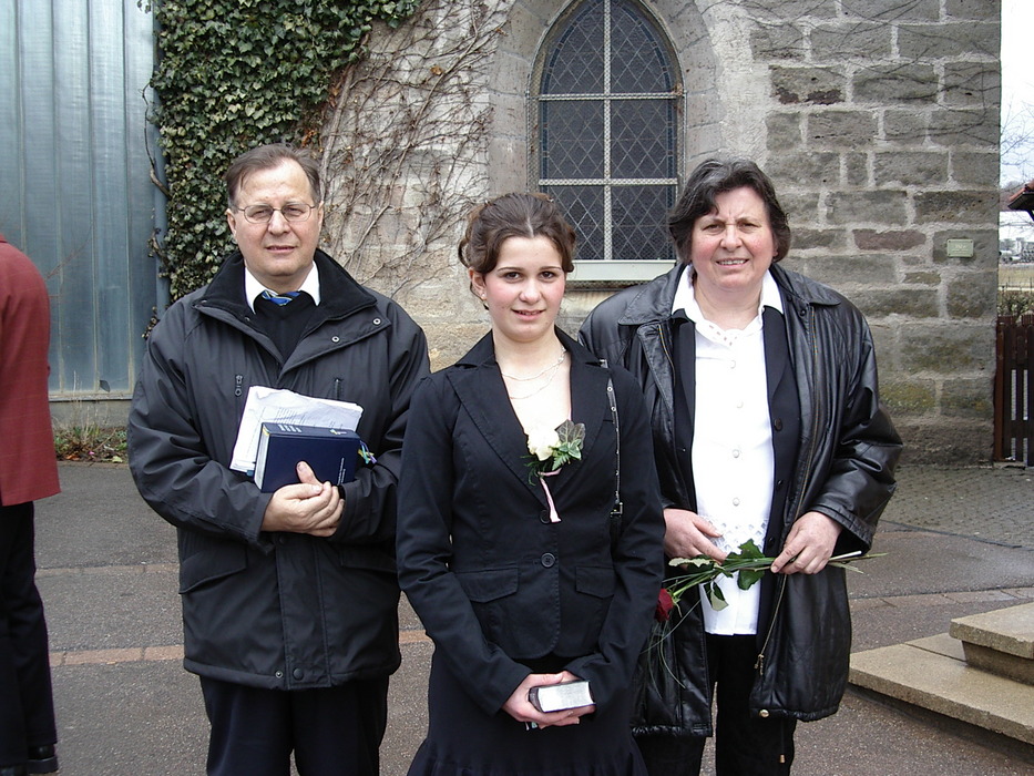 Marina mit Mama und Papa