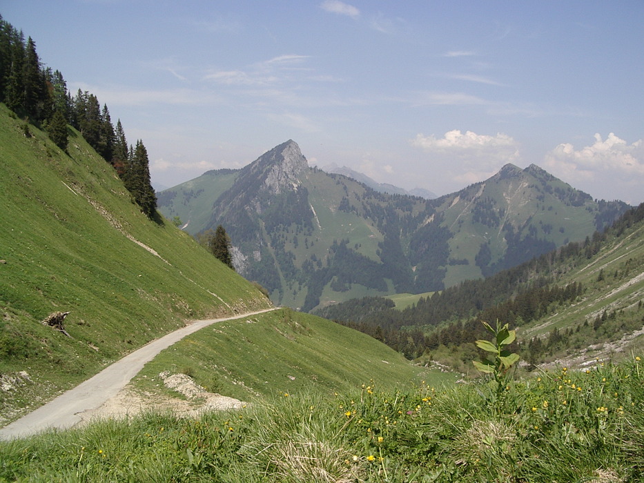 Abfahrt zum Hütte Chaude...