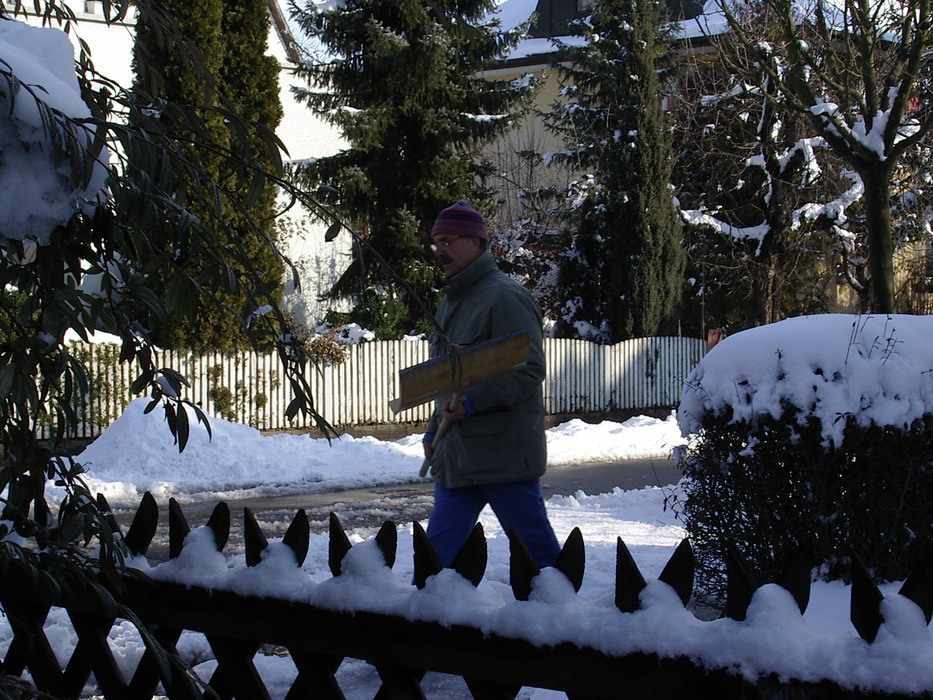 Klaus bei der Arbeit