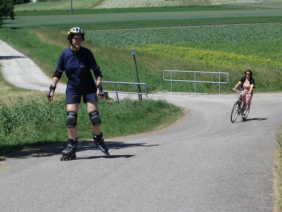 ...vor den Radfahrern