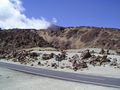 El Teide verschwindet hinter einer Wolke.