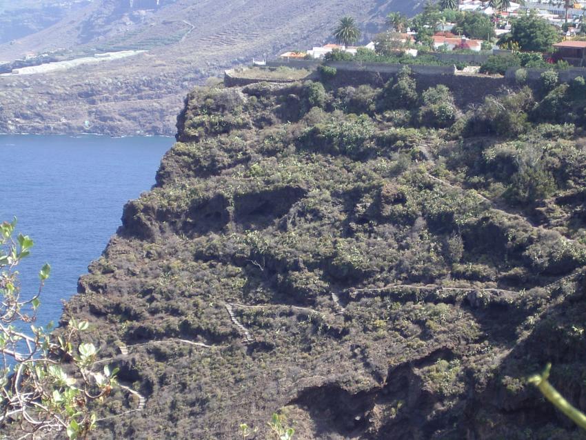 Treppe zum Strand bei Santa Ursula