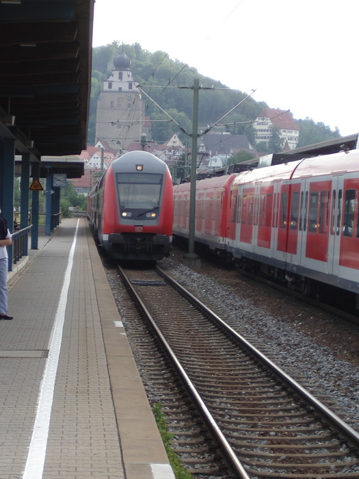 Die Tour beginnt mit der Bahn nach Rottweil