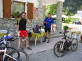 Erste Pause beim Abzweig zur...